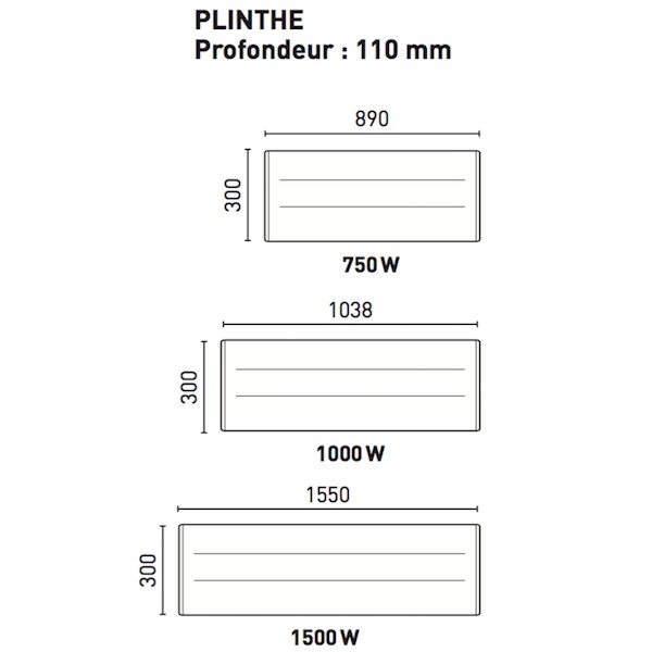 Radiateur ovation 3 – plinthe - 1000w - thermor - blanc - Cdiscount  Bricolage