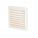 Grille extérieure GS100 en plastique - carrée 130mm x 130mm [- Bouches et grilles - Brink]