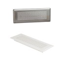 Bouche d'insufflation rectangulaire Blanc ou inox [- Bouches et grilles - Brink]