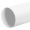 Rallonge 500 mm plastique blanc pour té de raccordement DN125 [- Conduits et accessoires VMC en PEHD - Brink]