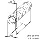 Gaine acoustique souple FSD Ø 100, 125, 160, 200, 315, 355 et 400 mm [- Silencieux - HELIOS]