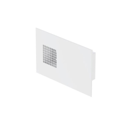 Grille d'air extérieure combinée DUPLA Blanche - Droite ou Gauche - Ø 125 ou 160 mm [- Sorties murales - Zehnder]